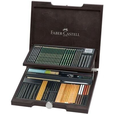 Faber-Castell 112971 Pen/Pencil Set - Monochrome Art Supplies Faber-Castell 112971 Pen/Pencil Set - Monochrome Art Supplies