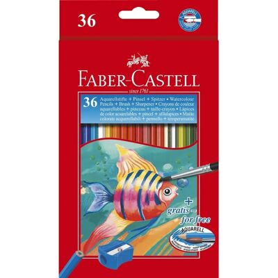 Set acquerelli e disegno Faber-Castell - 36 colori Set acquerelli e disegno Faber-Castell - 36 colori