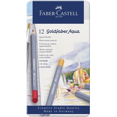 Faber-Castell Goldfaber Aqua akvarelové pastelky - 12ks Faber-Castell Goldfaber Aqua akvarelové pastelky - 12ks