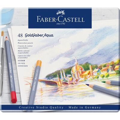 Faber-Castell Goldfaber Aqua Multicolour 48 pezzi - Matite acquarello Faber-Castell Goldfaber Aqua Multicolour 48 pezzi - Matite acquarello