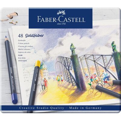 Faber-Castell Goldfaber Buntstifte in Metallbox 48 Stück Faber-Castell Goldfaber Buntstifte in Metallbox 48 Stück
