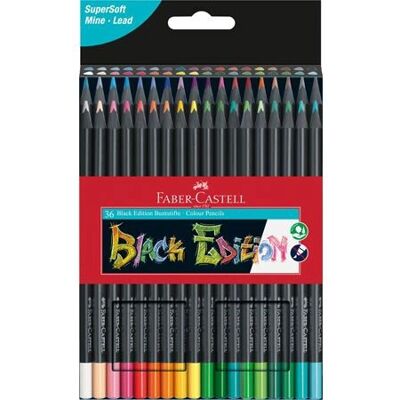 Faber-Castell 116436 Crayons de couleur multicolores - 36 pcs Faber-Castell 116436 Crayons de couleur multicolores - 36 pcs