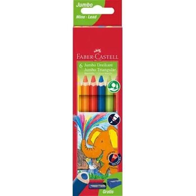 Faber-Castell 116506 Crayon de couleur triangulaire multicolore - Crayon de couleur Faber-Castell 116506 Crayon de couleur triangulaire multicolore - Crayon de couleur
