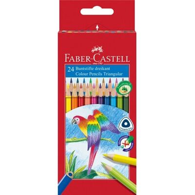 Faber-Castell 116544 Crayons de couleurs - 24 pièces Faber-Castell 116544 Crayons de couleurs - 24 pièces