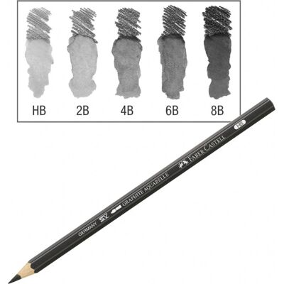Faber-Castell Graphit Aquarellstifte - Notierte Grade Faber-Castell Graphit Aquarellstifte - Notierte Grade