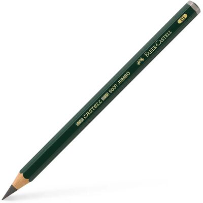 Crayon Graphite Jumbo de la Série 9000 de Faber-Castell - Niveaux listés Crayon Graphite Jumbo de la Série 9000 de Faber-Castell - Niveaux listés