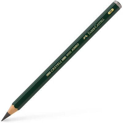 Faber-Castell 9000 Serie Jumbo Graphitstift - Notierte Grade Faber-Castell 9000 Serie Jumbo Graphitstift - Notierte Grade