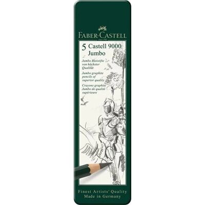 Faber-Castell 9000 Jumbo Graphit Bleistift - HB 2B 4B 6B 8B Set Faber-Castell 9000 Jumbo Graphit Bleistift - HB 2B 4B 6B 8B Set