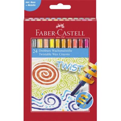 Faber-Castell 120004 Drehbare Wachsmalkreiden - Buntstifte Faber-Castell 120004 Drehbare Wachsmalkreiden - Buntstifte