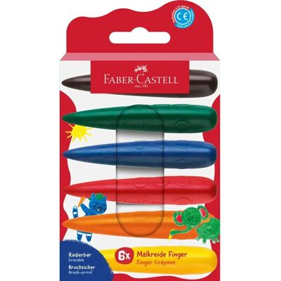 Faber-Castell 120409 Buntstift - Ergonomisch, Robust, 6 Farben Faber-Castell 120409 Buntstift - Ergonomisch, Robust, 6 Farben