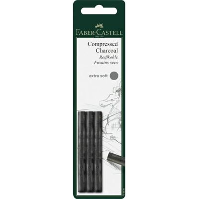 Faber-Castell 129996 Kohlestift - Extra weich - 3 stk Faber-Castell 129996 Kohlestift - Extra weich - 3 stk