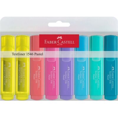 Faber-Castell 154681 Pastel Multicolore - Surligneurs - Publicité Faber-Castell 154681 Pastel Multicolore - Surligneurs - Publicité