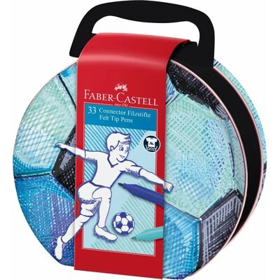 Faber-Castell Faber-castell Markery z Filcu Piłka nożna - Zestaw 33 Faber-Castell Faber-castell Markery z Filcu Piłka nożna - Zestaw 33