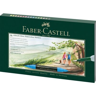 Faber-Castell 160318 Set di Pennarelli - Acquerello, Multicolore Faber-Castell 160318 Set di Pennarelli - Acquerello, Multicolore