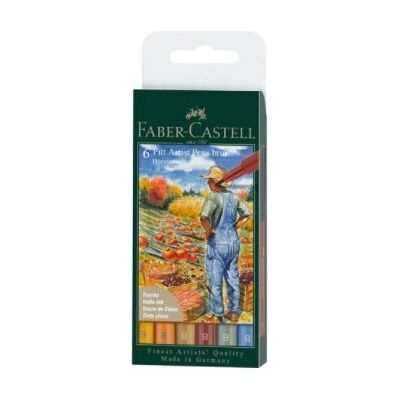 Faber Castell PITT Artist Brush Pens Ernteset 6er - Künstlermarkierer Faber Castell PITT Artist Brush Pens Ernteset 6er - Künstlermarkierer