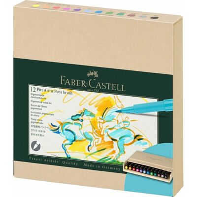 Faber-Castell Pitt Artist fineliner - Wielokolorowy - 12 sztuk - Fineliner Faber-Castell Pitt Artist fineliner - Wielokolorowy - 12 sztuk - Fineliner