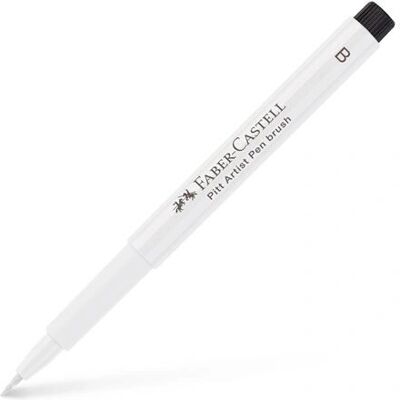 Faber-Castell Faber-Castell Pitt Artist Brush Pen - Valkoinen - Tussi Faber-Castell Faber-Castell Pitt Artist Brush Pen - Valkoinen - Tussi