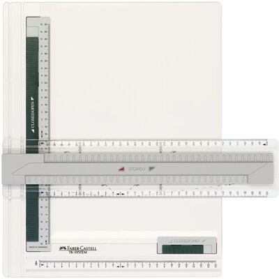 Faber-Castell TK-System Zeichenplatte - A4, Weiß, Führungsschienen Faber-Castell TK-System Zeichenplatte - A4, Weiß, Führungsschienen