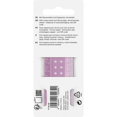 Faber-Castell 172030 Lineal - 30cm, Farbige Sortierung, Stabil Faber-Castell 172030 Lineal - 30cm, Farbige Sortierung, Stabil