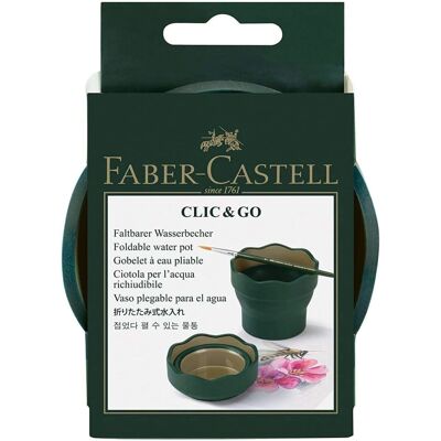 Faber-Castell Faber-castell Clic & Go Wasserbecher - Wassermalfärge Zubehör Faber-Castell Faber-castell Clic & Go Wasserbecher - Wassermalfärge Zubehör