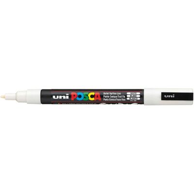 Faber-Castell Faber.C.Marker UNI POSCA PC-3M Weiß - Marker Faber-Castell Faber.C.Marker UNI POSCA PC-3M Weiß - Marker