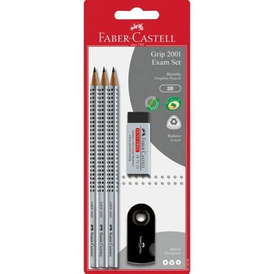 Faber-Castell Grip 2001 Exam 2B - Set de crayons Faber-Castell Grip 2001 Exam 2B - Set de crayons