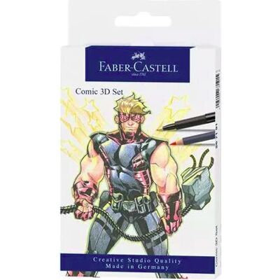 Faber-Castell Graphitstift/Zeichenset - Comic 3D Werkzeuge Faber-Castell Graphitstift/Zeichenset - Comic 3D Werkzeuge