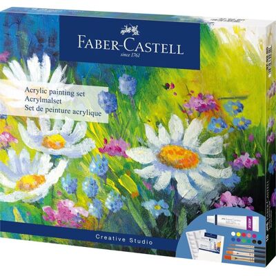 Zestaw farb akrylowych Faber-Castell Creative Studio - 18 sztuk Zestaw farb akrylowych Faber-Castell Creative Studio - 18 sztuk