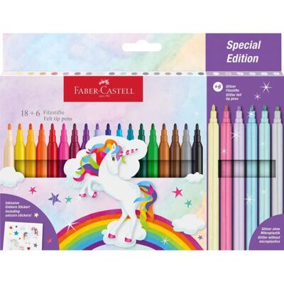 Faber-Castell 554221 Stylo en feutre Multicolore - Stylo - Publicité Faber-Castell 554221 Stylo en feutre Multicolore - Stylo - Publicité