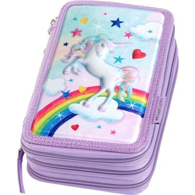 Faber-Castell Modèle 573040 Trousse à trois étages Licorne - Trousse à crayons - Publicité Faber-Castell Modèle 573040 Trousse à trois étages Licorne - Trousse à crayons - Publicité