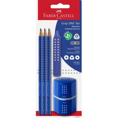 Faber-Castell 580023 Μπλε Grip 2001 Σετ μολυβιών - Σχέδιο & Γραφή Faber-Castell 580023 Μπλε Grip 2001 Σετ μολυβιών - Σχέδιο & Γραφή
