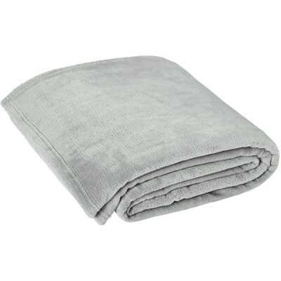 Esprit Hellgraue Fleece Decke - Kuscheldecke Esprit Hellgraue Fleece Decke - Kuscheldecke