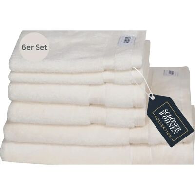 SCHÖNER WOHNEN-KOLLEKTION Cuddly Baumwoll-Handtuch-Set - 6 Stück SCHÖNER WOHNEN-KOLLEKTION Cuddly Baumwoll-Handtuch-Set - 6 Stück