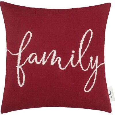 TOM TAILOR Family Kissen - Baumwolle 40x40 cm, Rot TOM TAILOR Family Kissen - Baumwolle 40x40 cm, Rot
