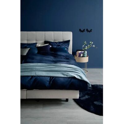 SCHÖNER WOHNEN Satin Bettwäsche-Set - 155x220cm, 80x80cm, Blau SCHÖNER WOHNEN Satin Bettwäsche-Set - 155x220cm, 80x80cm, Blau