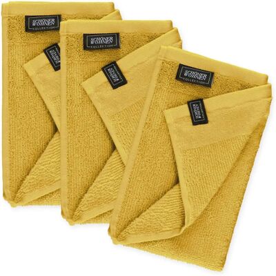 Schöner Wohnen- Sense Gästetuch - Gästetuch-Set - 3 Stück - 30x50cm - Gelb Schöner Wohnen- Sense Gästetuch - Gästetuch-Set - 3 Stück - 30x50cm - Gelb