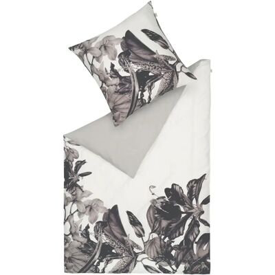 SCHÖNER WOHNEN-KOLLEKTION Amalia Grau Satin Bettwäsche-Set - Bettwäsche SCHÖNER WOHNEN-KOLLEKTION Amalia Grau Satin Bettwäsche-Set - Bettwäsche