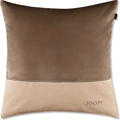 Joop! - J!Split - brown - velvet-canvas mix - Pillow Cover Joop! - J!Split - brown - velvet-canvas mix - Pillow Cover