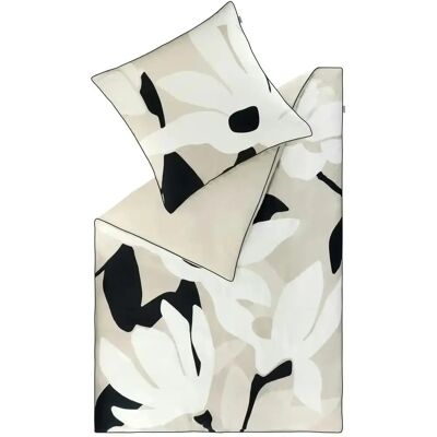MUSTERRING Harmony Beigefarbene Satin-Bettwäsche-Set - Bettbezug & Kissenbezüge MUSTERRING Harmony Beigefarbene Satin-Bettwäsche-Set - Bettbezug & Kissenbezüge