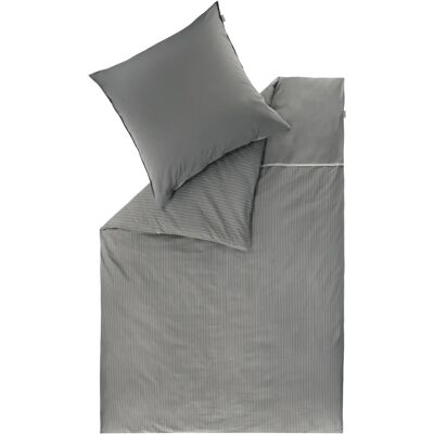 Wendebettwäsche MUSTERRING Twist, grau - Bettwäsche Wendebettwäsche MUSTERRING Twist, grau - Bettwäsche