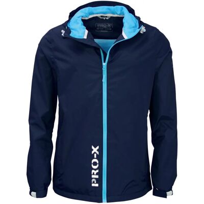 PRO-X ELEMENTS Kinder Regenjacke - Blau - Wasserdicht, Atmungsaktiv, 2 Taschen - Kinder Typ PRO-X ELEMENTS Kinder Regenjacke - Blau - Wasserdicht, Atmungsaktiv, 2 Taschen - Kinder Typ