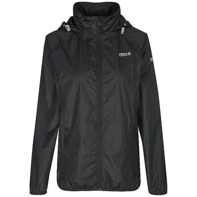 PRO-X ELEMENTS Damen Packbare Regenjacke Schwarz - Regenjacke PRO-X ELEMENTS Damen Packbare Regenjacke Schwarz - Regenjacke