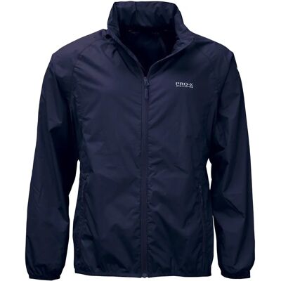 PRO-X ELEMENTS Herren Blau Packbare Regenjacke - Jacke PRO-X ELEMENTS Herren Blau Packbare Regenjacke - Jacke