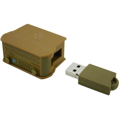Soundmaster NR5U USB-flashstasjon - USB Type-A 2.0 - Brun - 8 GB Soundmaster NR5U USB-flashstasjon - USB Type-A 2.0 - Brun - 8 GB