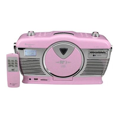 Soundmaster RCD1350PI Tragbares Stereo-System - UKW Radio - Rosa, Silber Soundmaster RCD1350PI Tragbares Stereo-System - UKW Radio - Rosa, Silber