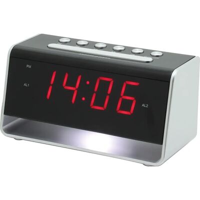 Soundmaster UR8100SI - Zwart/Zilver - Alarmclock Soundmaster UR8100SI - Zwart/Zilver - Alarmclock