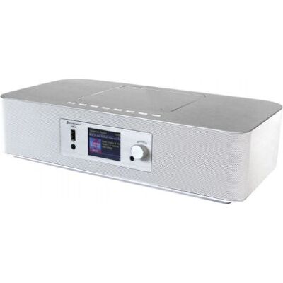 Soundmaster ICD2020WE bærbar sølvradio med DAB+ CD Bluetooth USB Soundmaster ICD2020WE bærbar sølvradio med DAB+ CD Bluetooth USB