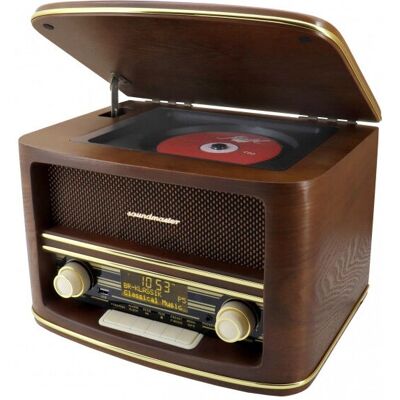 Radio Retrò in Legno Soundmaster NR961 con CD, Bluetooth & USB - Radio Radio Retrò in Legno Soundmaster NR961 con CD, Bluetooth & USB - Radio