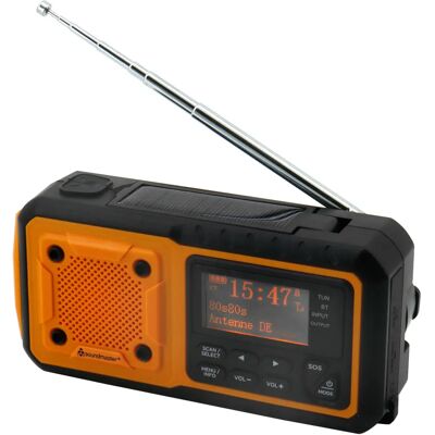Soundmaster Tragbares DAB+ Radio mit Solar und Bluetooth - Notfall & Wetter Soundmaster Tragbares DAB+ Radio mit Solar und Bluetooth - Notfall & Wetter