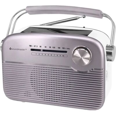 Soundmaster TR480SI - FM-radio, Solpanel, Batteri - Radio Soundmaster TR480SI - FM-radio, Solpanel, Batteri - Radio